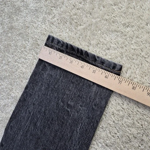 Taylor Stitch Selvedge Jeans Mens 30/34 Faded Black Slim Straight 80s Rock Punk